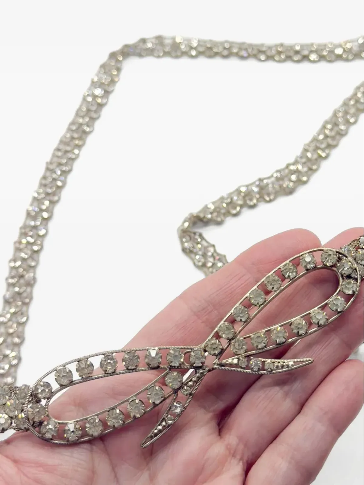 Jennifer Gibson Jewellery 1910s アンティーク ボウ ベルト - シルバー - 画像2
