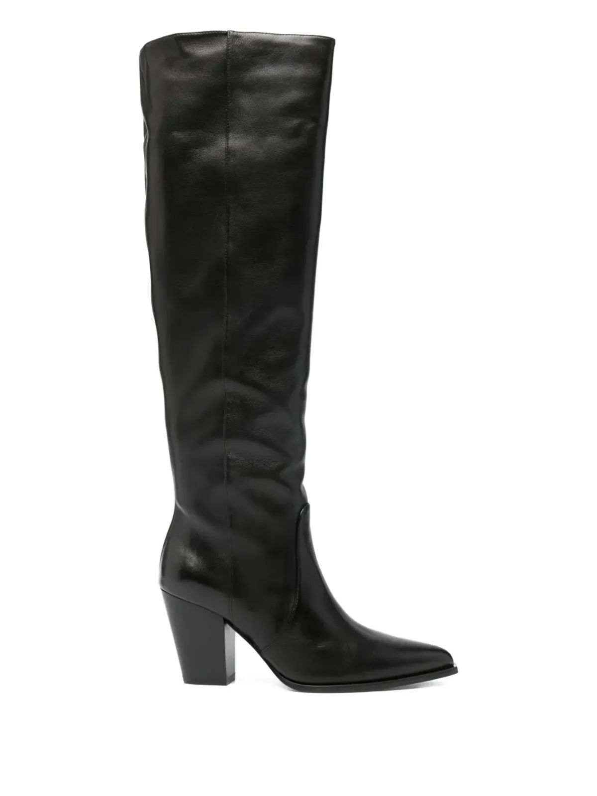 Stuart Weitzman 85mmヒールのニー・ハイ・ポインテッドトゥブーツ - 画像2