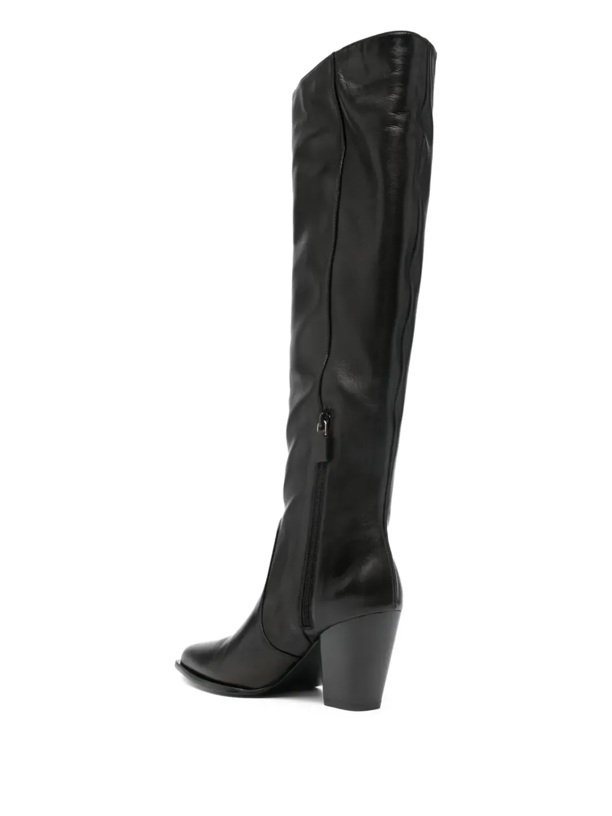 Stuart Weitzman 85mmヒールのニー・ハイ・ポインテッドトゥブーツ - 画像3