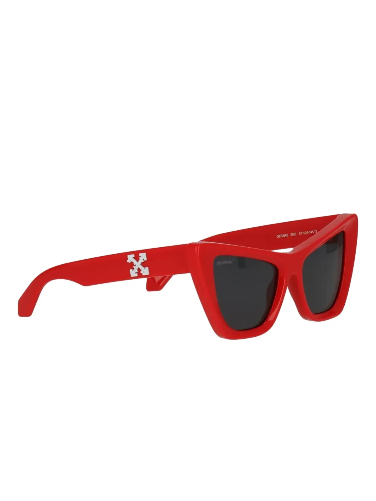Off-White Eyewear キャットアイ ロゴディテール サングラス - RED - 画像2