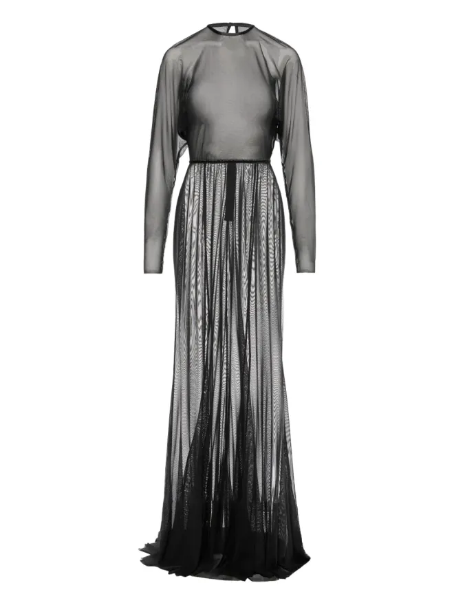 V:PM ATELIER V:PM ATELIER Kosa long-sleeve sheer maxi dressの商品画像