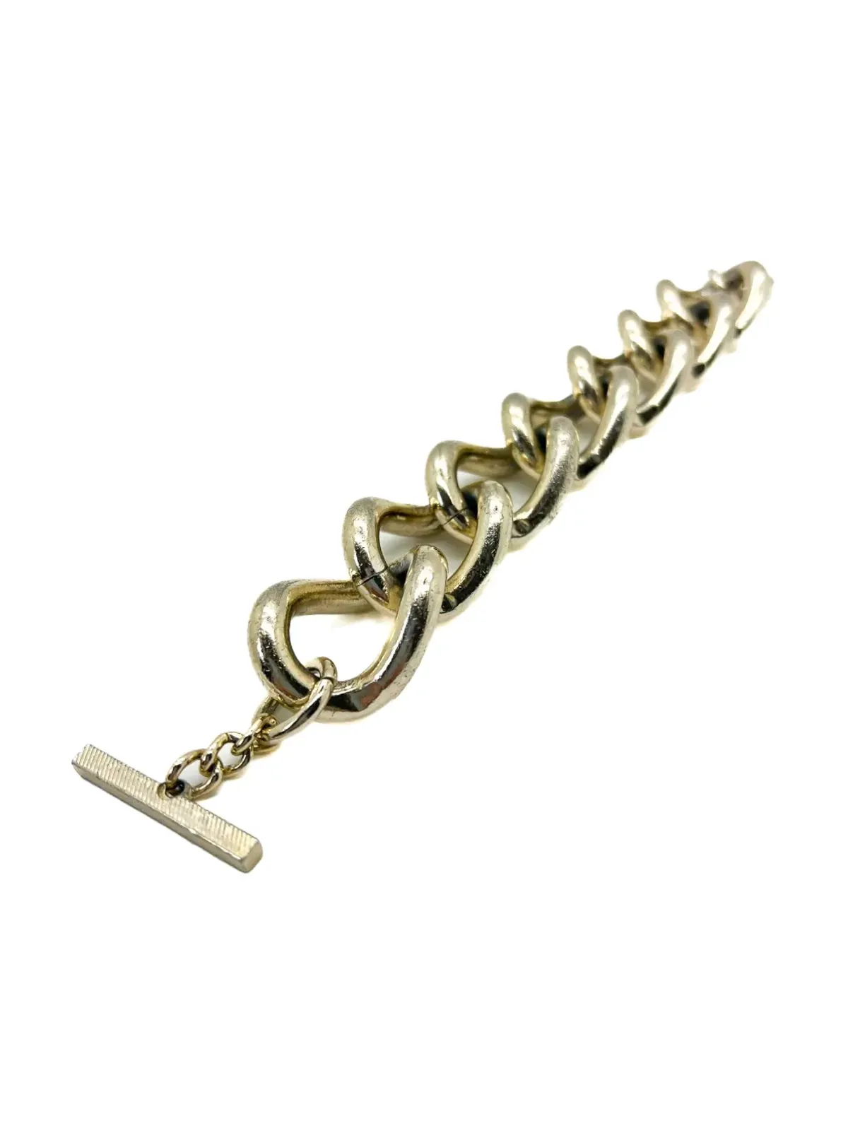 Jennifer Gibson Jewellery 2000年代 チャンクリンク・トグル ブレスレット - 画像3