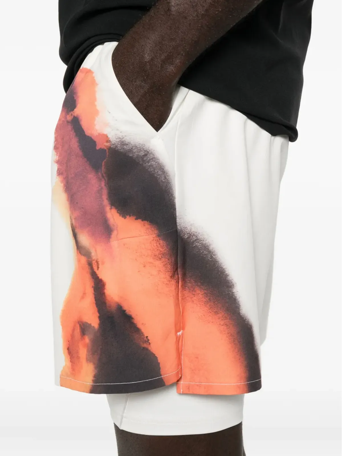 Y-3 アブストラクトプリント パフォーマンスショーツ - 画像5