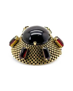Christian Dior 1963 Sputnik amethyst-embellished brooch ゴールド ビンテージ - サムネイル2