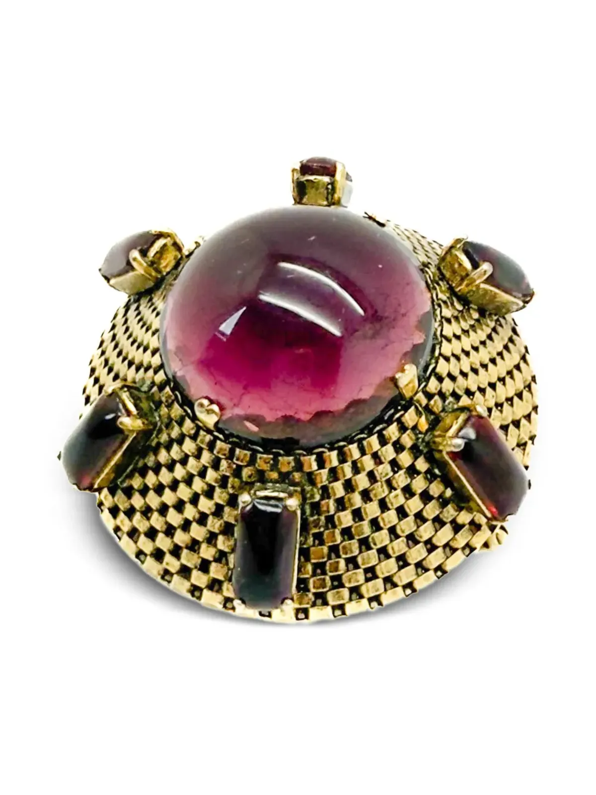 Christian Dior 1963 Sputnik amethyst-embellished brooch ゴールド ビンテージ - 画像3
