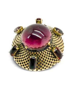 Christian Dior 1963 Sputnik amethyst-embellished brooch ゴールド ビンテージ - サムネイル3
