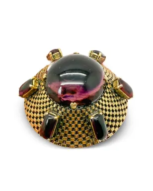 Christian Dior 1963 Sputnik amethyst-embellished brooch ゴールド ビンテージ - サムネイル4