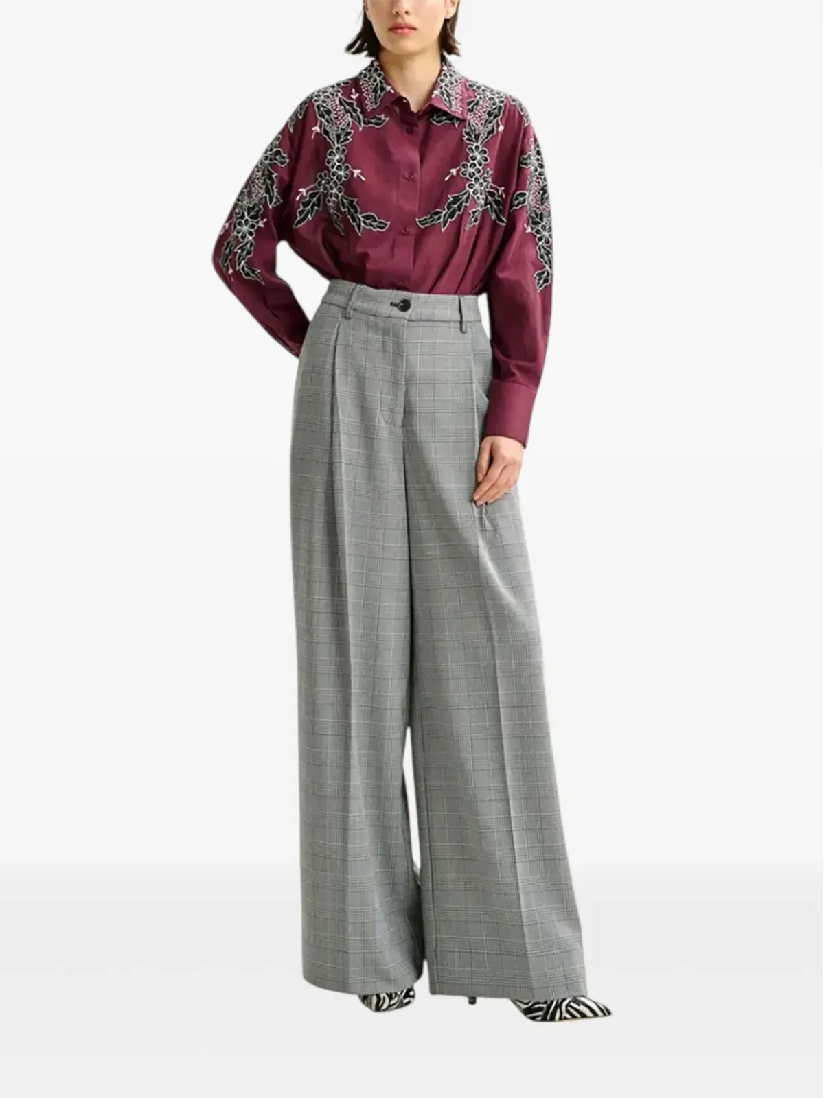 Essentiel Antwerp チェック柄パンツ - 画像2