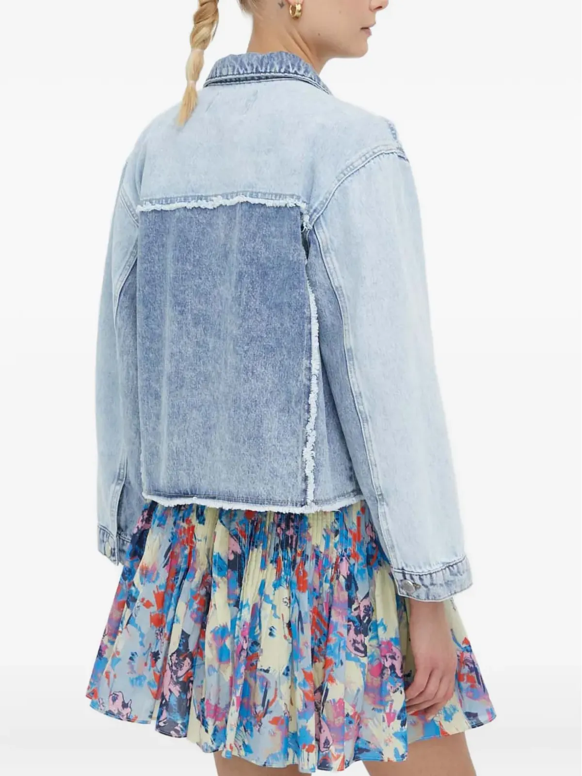 Day Birger Et Mikkelsen ボタン付きほつれ加工デニムジャケット - 画像3