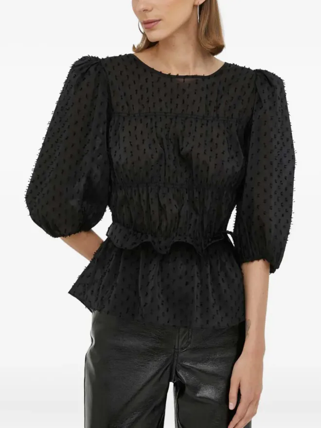 Day Birger Et Mikkelsen Day Birger Et Mikkelsen オープンバック ペプラムトップの商品画像