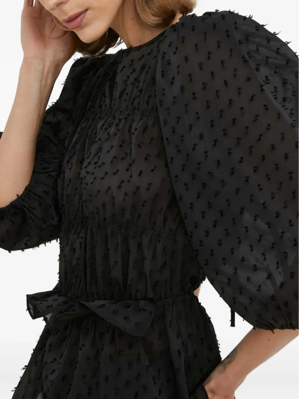 Day Birger Et Mikkelsen オープンバック ペプラムトップ - 画像4