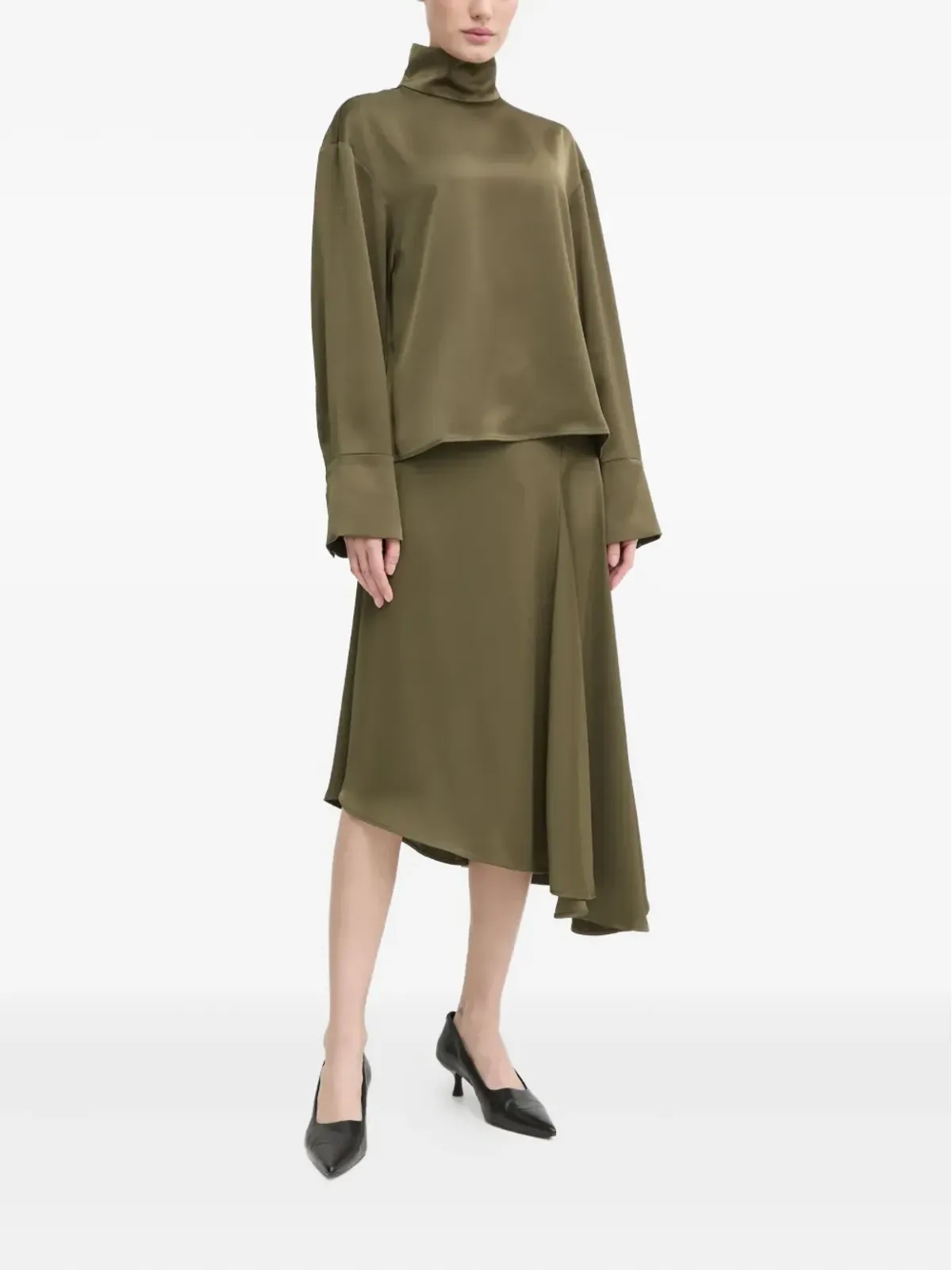 Day Birger Et Mikkelsen アシンメトリック ミディスカート - 画像2