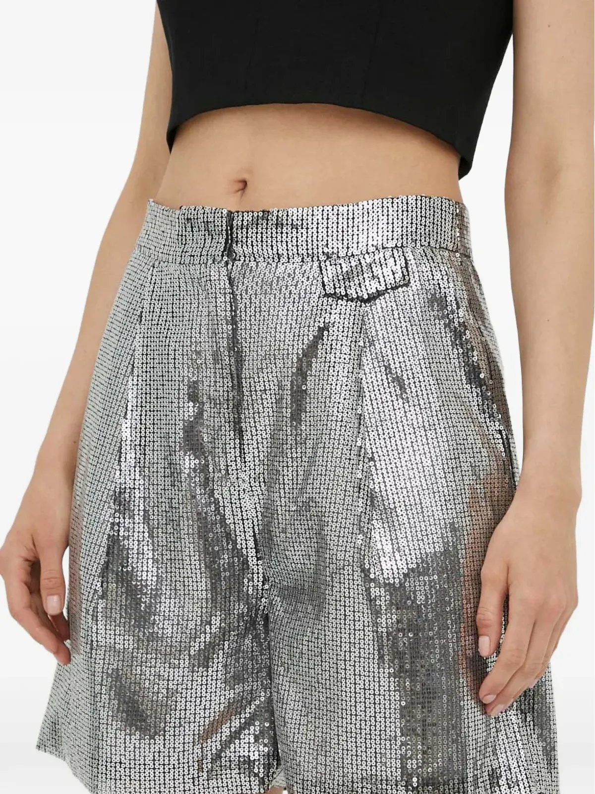 Day Birger Et Mikkelsen スパンコール付きショートパンツ - シルバー - 画像3