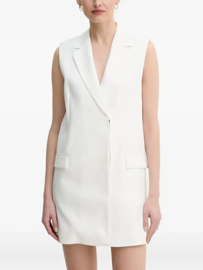 Day Birger Et Mikkelsen Day Birger Et Mikkelsen ノッチド・ラペル・ノースリーブ・ドレス（ホワイト）の商品画像