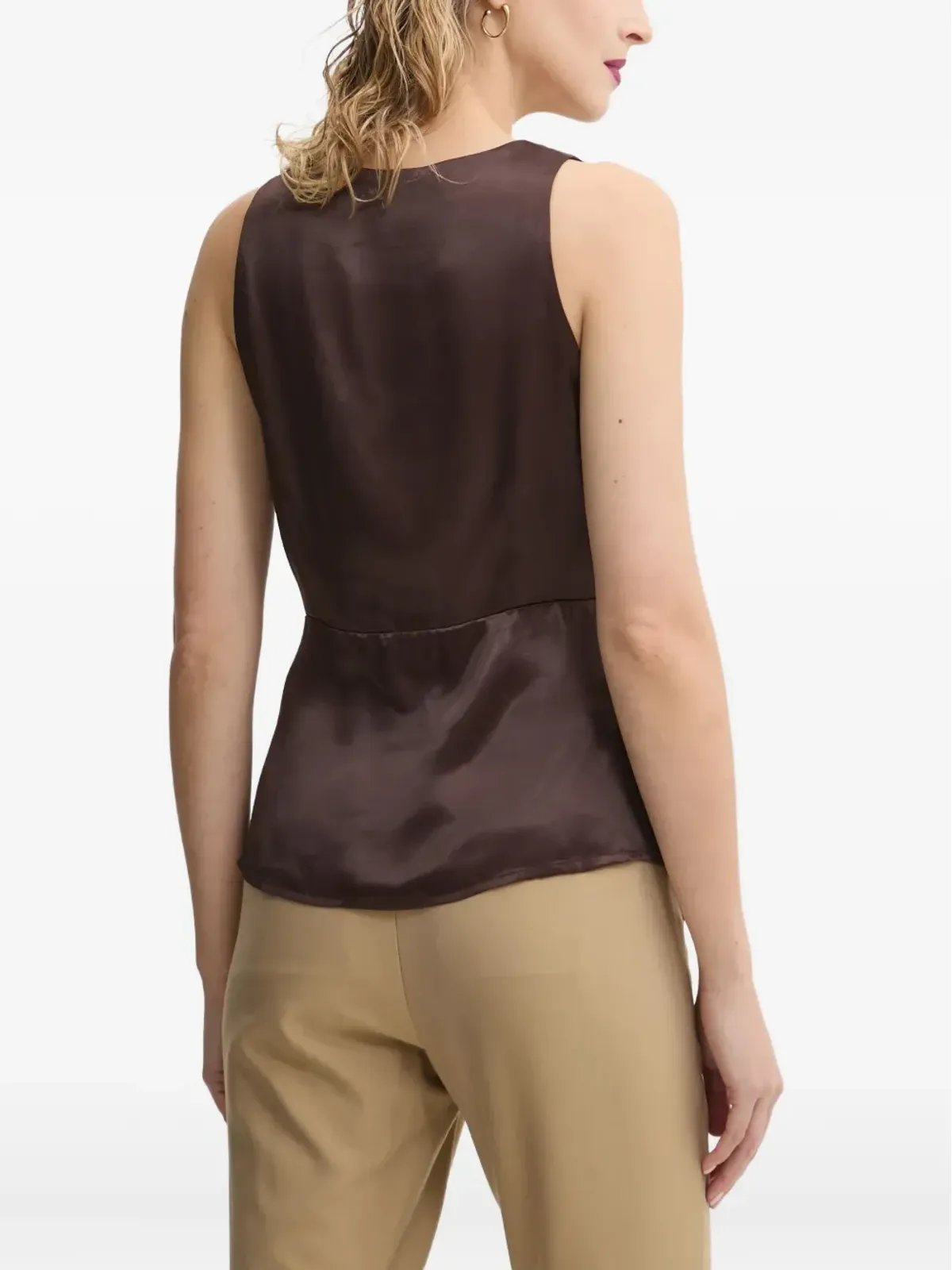 Day Birger Et Mikkelsen Vネック ギャザー トップ - 画像3