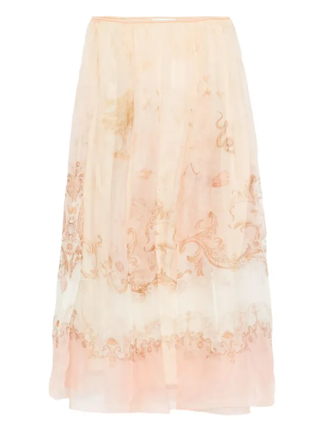 Zimmermann ZIMMERMANN シルク プリーツスカートの商品画像