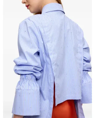 V:PM ATELIER Ginny striped embellished shirt - サムネイル5