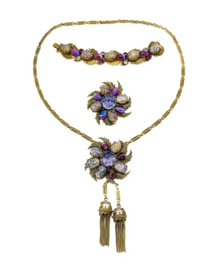 Jennifer Gibson Jewellery フロレンザ 1960s Dragons Breath ネックレスセット（ゴールド） - サムネイル1
