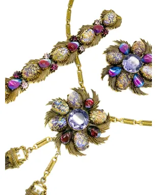 Jennifer Gibson Jewellery フロレンザ 1960s Dragons Breath ネックレスセット（ゴールド） - サムネイル3