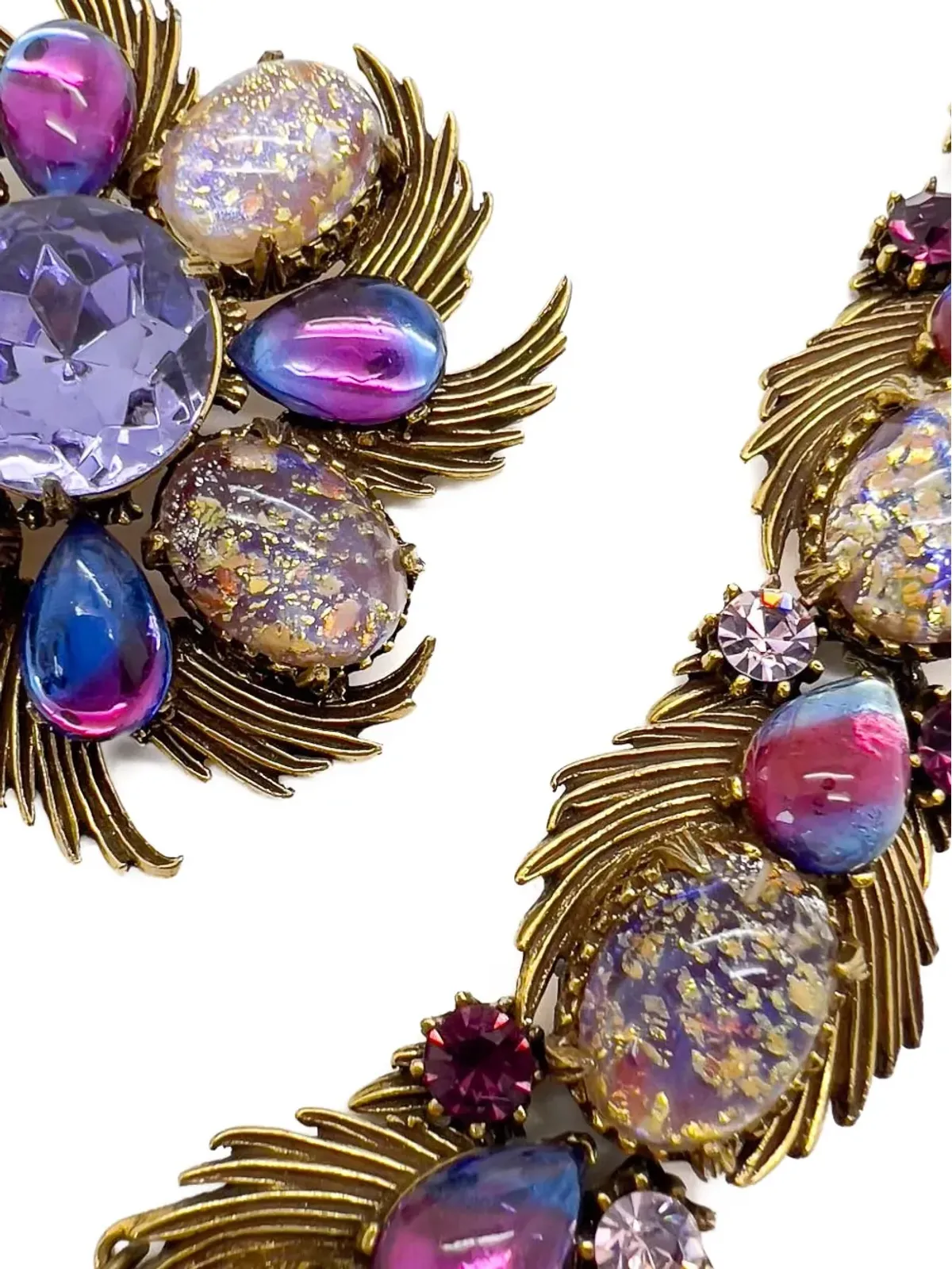 Jennifer Gibson Jewellery フロレンザ 1960s Dragons Breath ネックレスセット（ゴールド） - 画像4