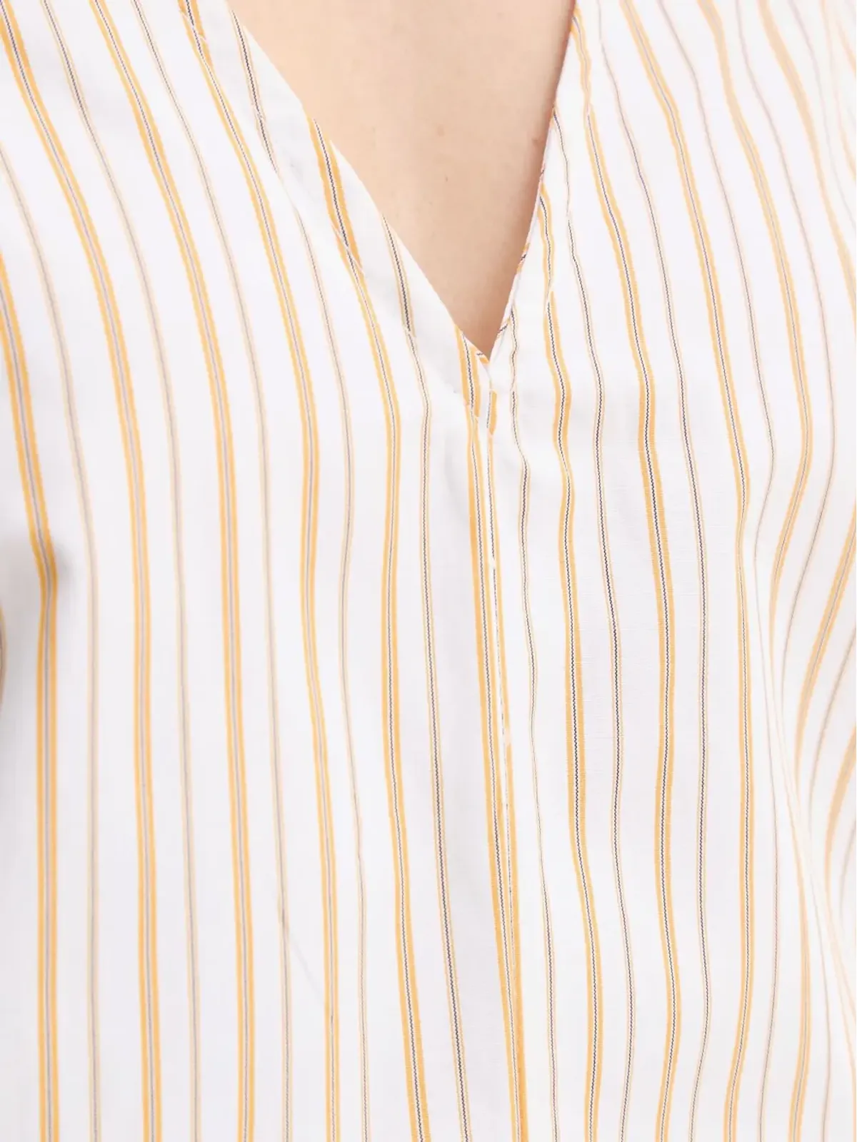 Day Birger Et Mikkelsen ストライプ Vネック ミニドレス - White - 画像5
