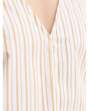 Day Birger Et Mikkelsen ストライプ Vネック ミニドレス - White - サムネイル5