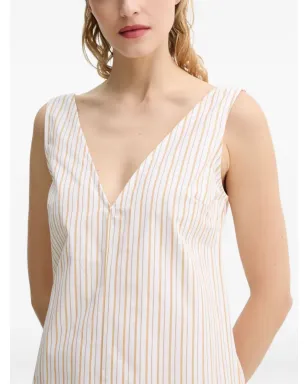 Day Birger Et Mikkelsen ストライプ Vネック ミニドレス - White - サムネイル4