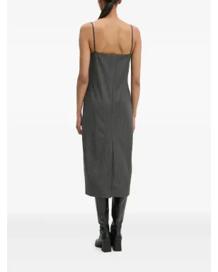 Day Birger Et Mikkelsen ストライプVネックミディ丈ドレス - サムネイル4