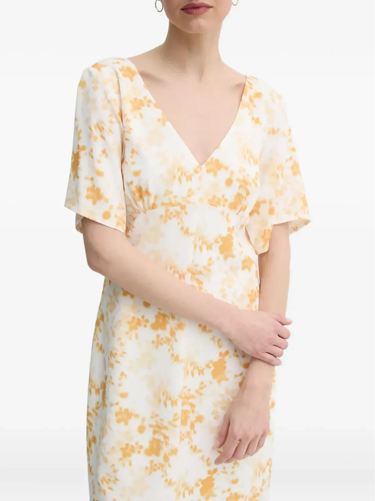 Day Birger Et Mikkelsen Vネック花柄ミニドレス - White - 画像1