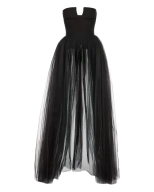 V:PM ATELIER Lisa strapless tulle-panel top - サムネイル1