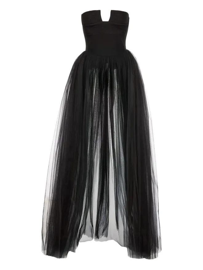V:PM ATELIER V:PM ATELIER Lisa strapless tulle-panel topの商品画像