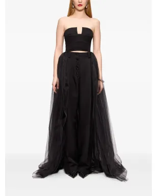 V:PM ATELIER Lisa strapless tulle-panel top - サムネイル2