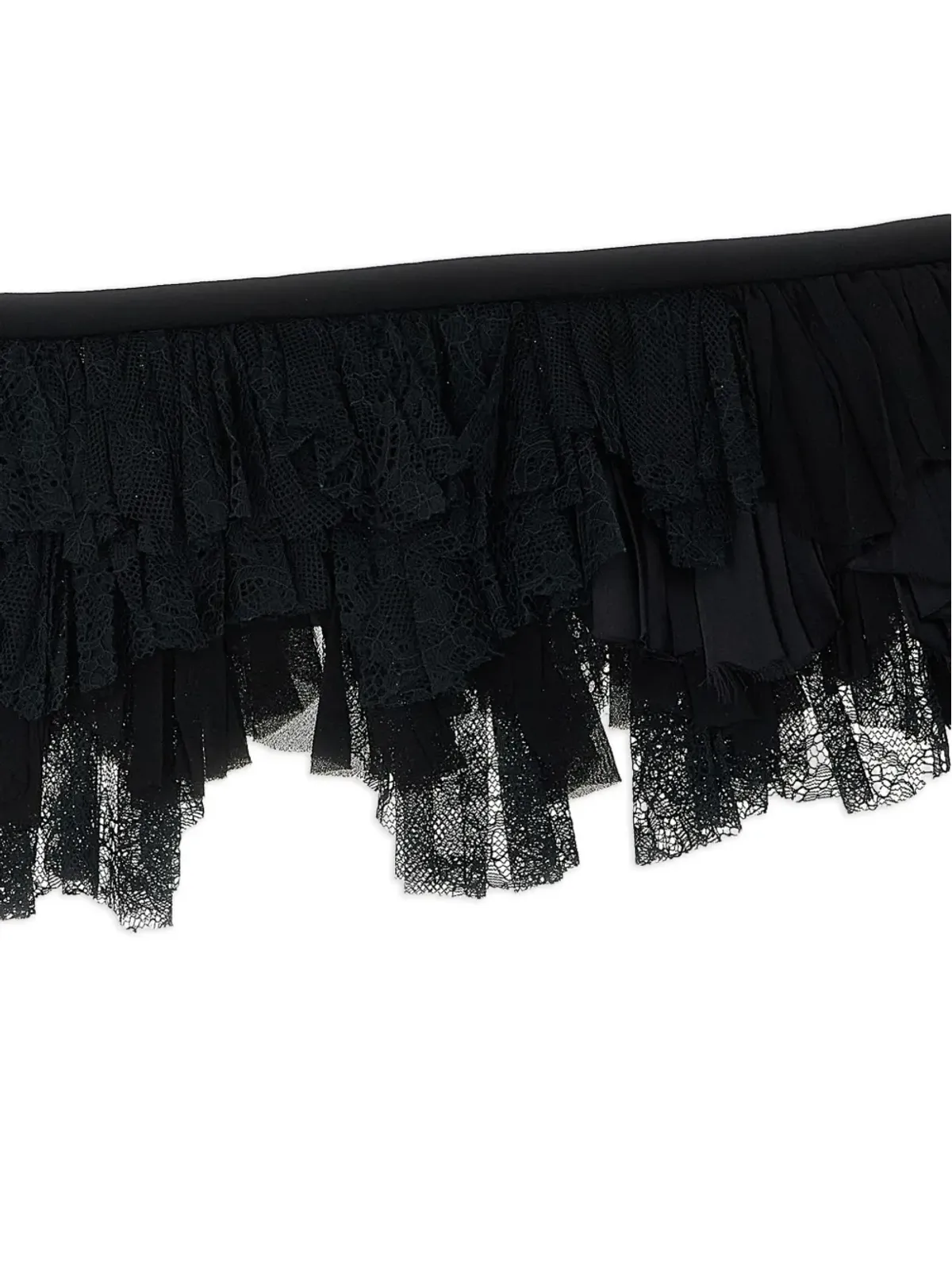 Alberta Ferretti レースフリンジ付きシルクスカーフ - 画像3
