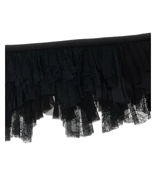 Alberta Ferretti レースフリンジ付きシルクスカーフ - サムネイル3