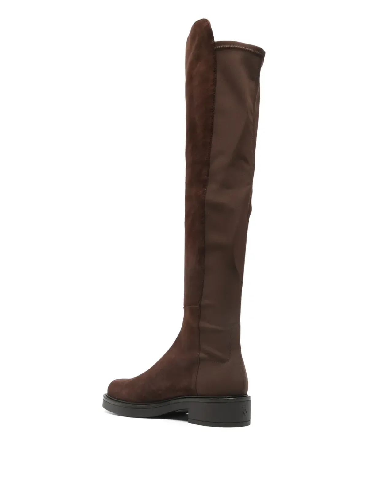 Stuart Weitzman スエード ストレッチニット ブーツ - 画像3