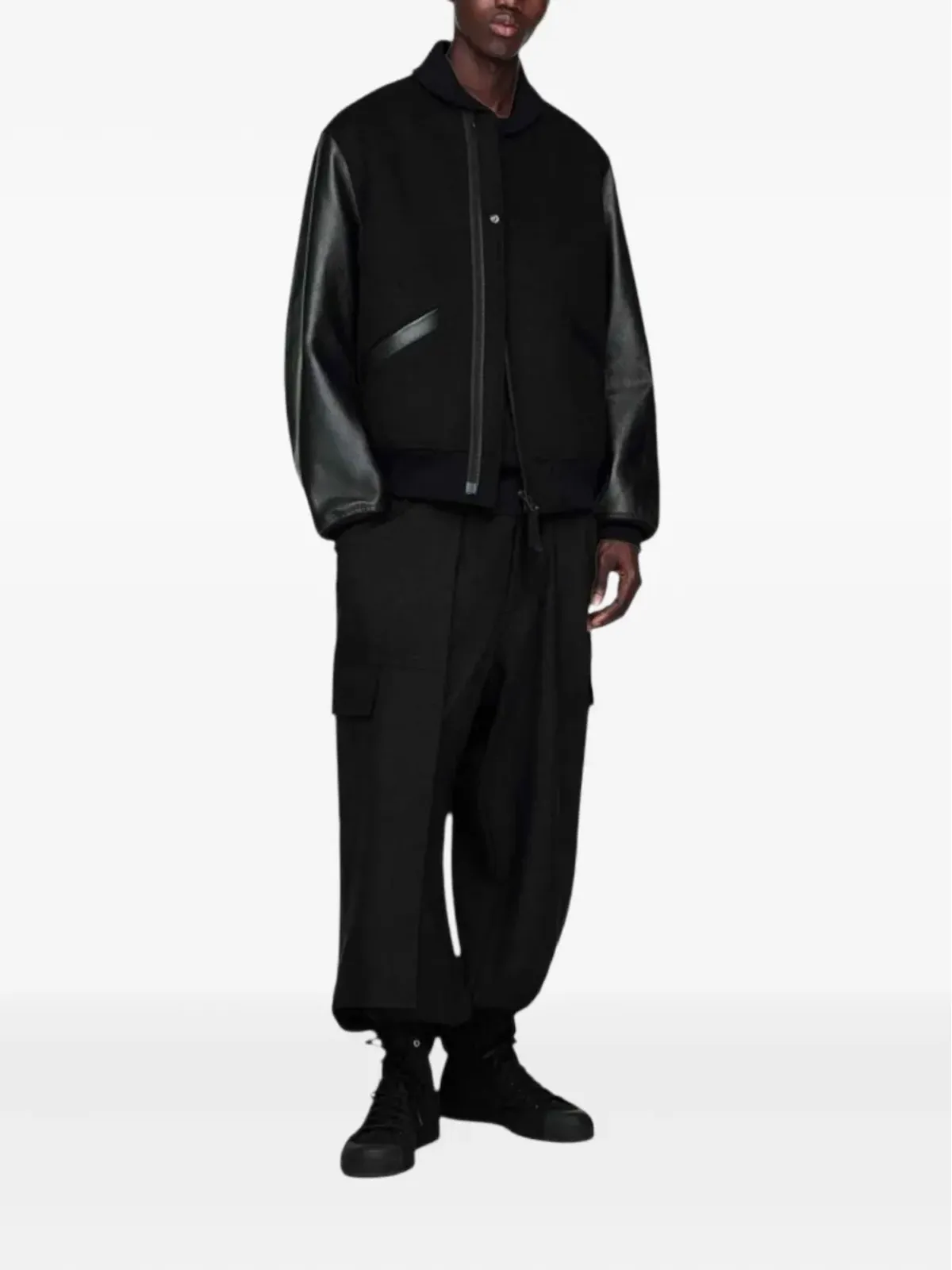 Y-3 x Yohji Yamamoto リブ編みボンバージャケット - 画像2