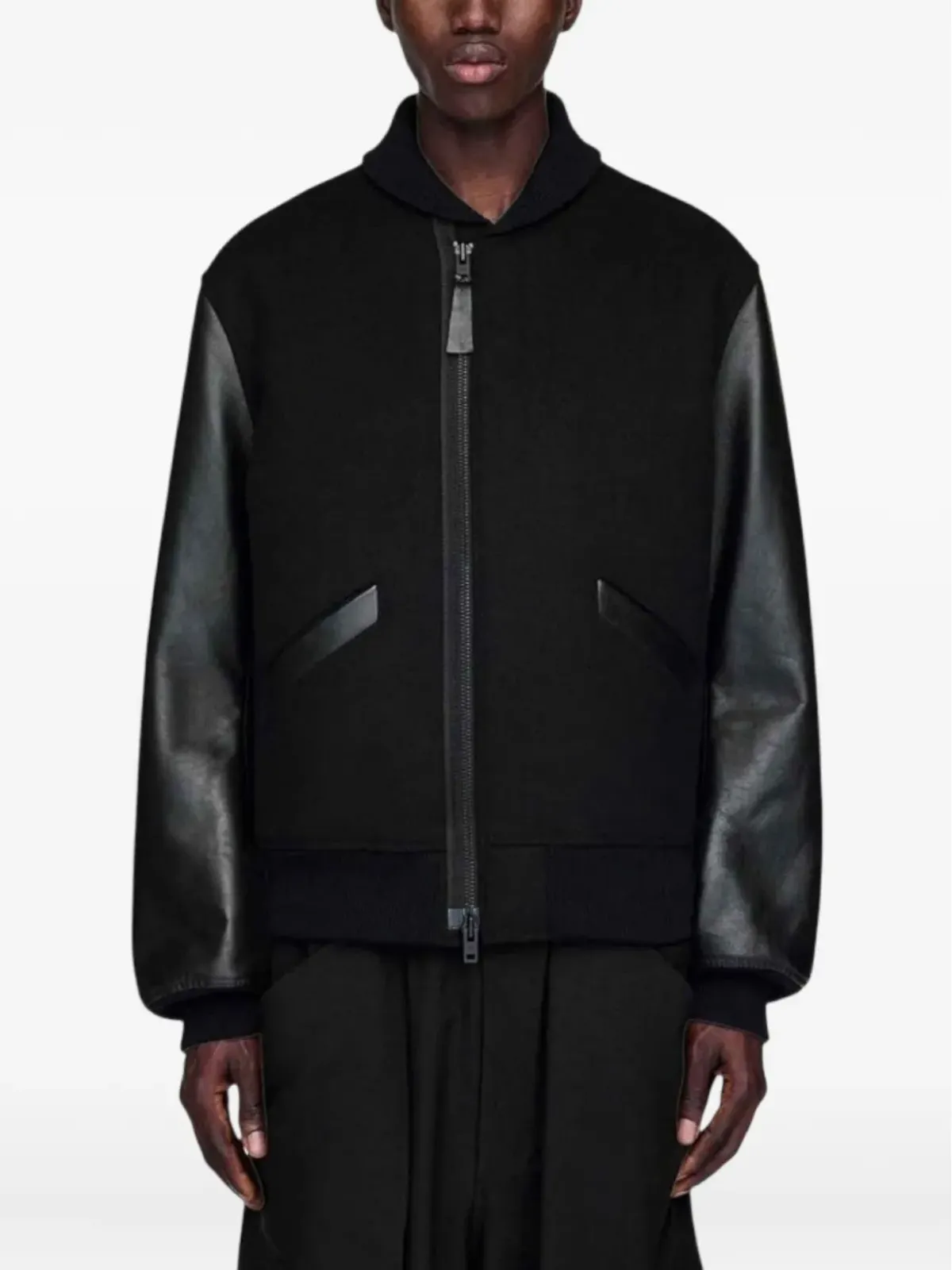 Y-3 x Yohji Yamamoto リブ編みボンバージャケット - 画像3