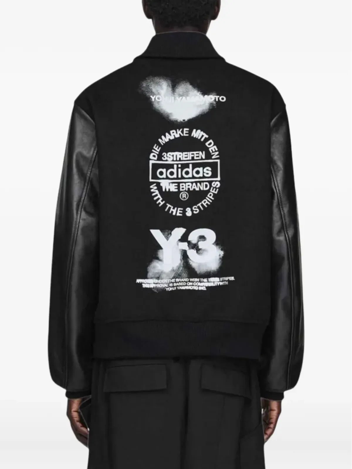 Y-3 x Yohji Yamamoto リブ編みボンバージャケット - 画像4