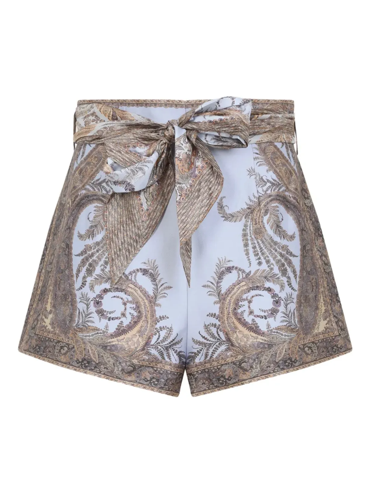 ZIMMERMANN ペイズリー柄ベルト付きショートパンツ - 画像1