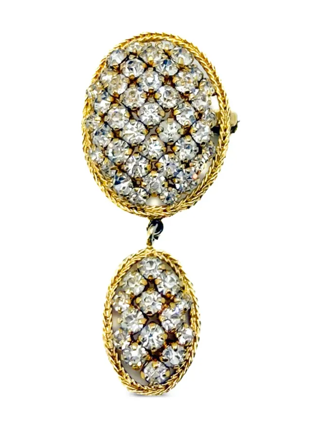 Christian Dior Pre-Owned Christian Dior Pre-Owned 1961 ラティス ブローチの商品画像