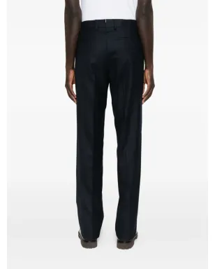 Stefano Ricci ブルーのプリーツ加工ウールパンツ - サムネイル4