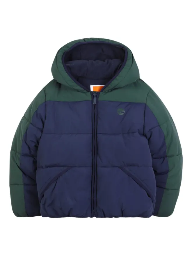Timberland Kids Timberland Kids フード付きカラー・ブロック柄のパッド入りジャケットの商品画像