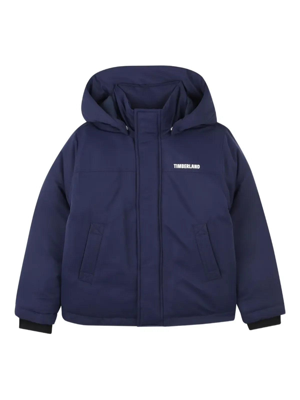 Timberland Kids フード付きパディッドコート ブルー - 画像1