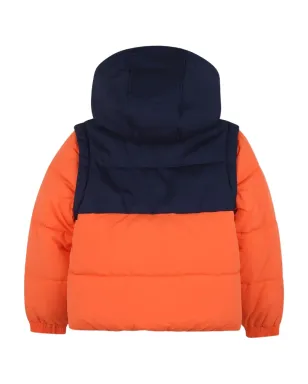 Timberland Kids フード付きツートーンパディッドジャケット - サムネイル2