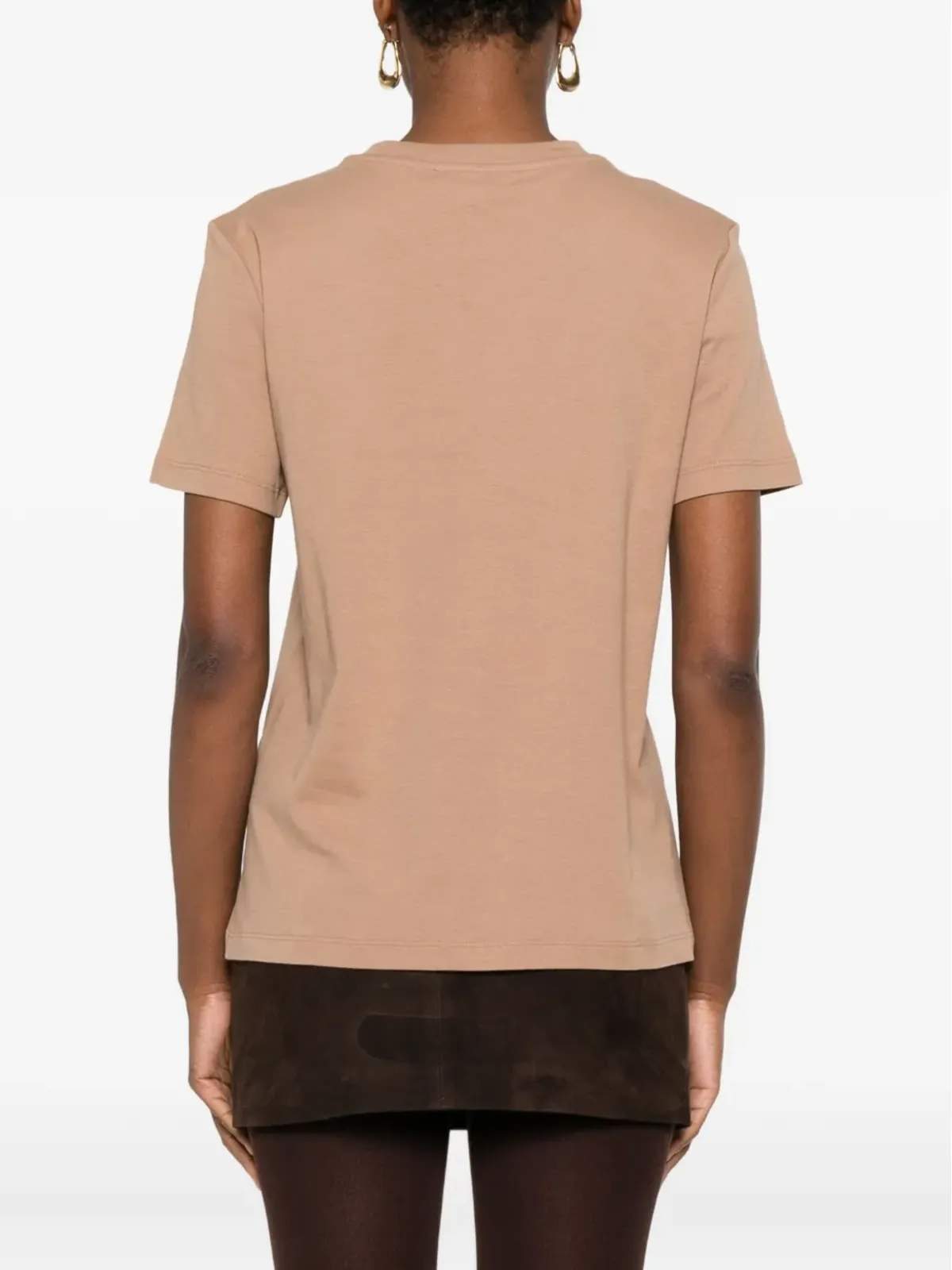 Max Mara ロゴ刺繍ポケットTシャツ - 画像4