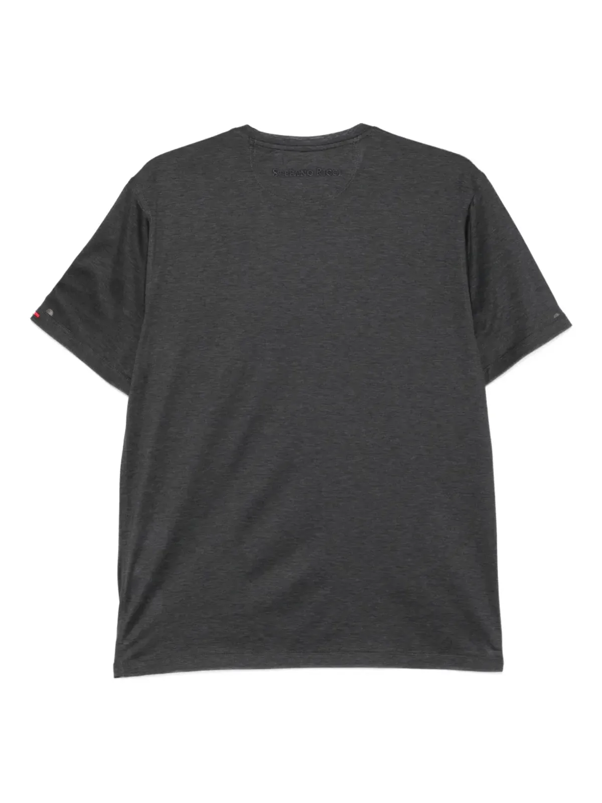 Stefano Ricci embroidered-detail cotton T-shirt - Grey - 画像2