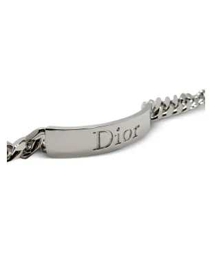 Christian Dior Pre-Owned 2000年代 チャンクロゴ ID ブレスレット - シルバー - サムネイル3