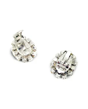 Christian Dior Pre-Owned ビンテージ 1968年 サファイア・ペーストストーン クリップオン イヤリング - サムネイル3