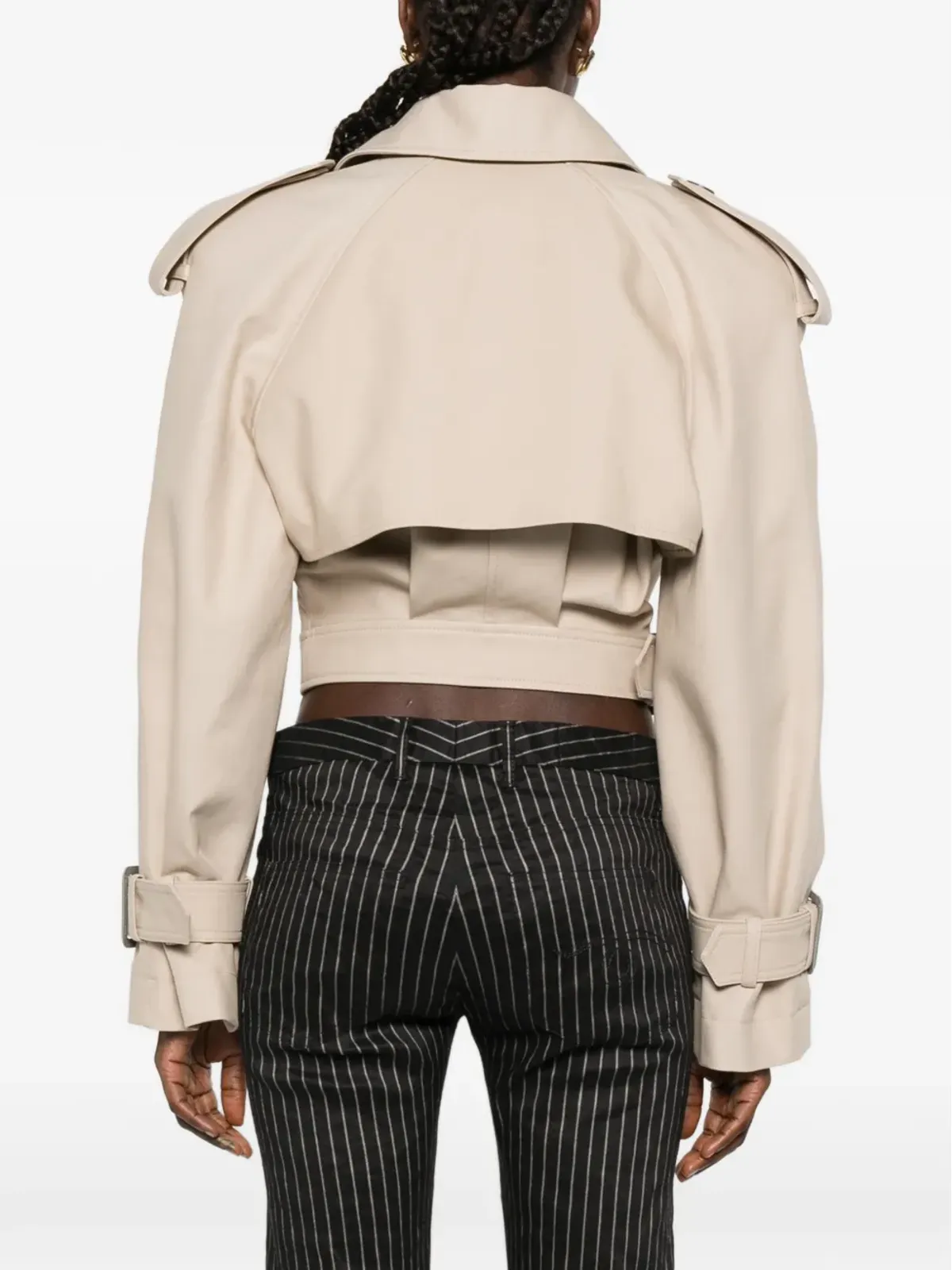 WARDROBE.NYC ドリルバックル付きトレンチジャケット - 画像4