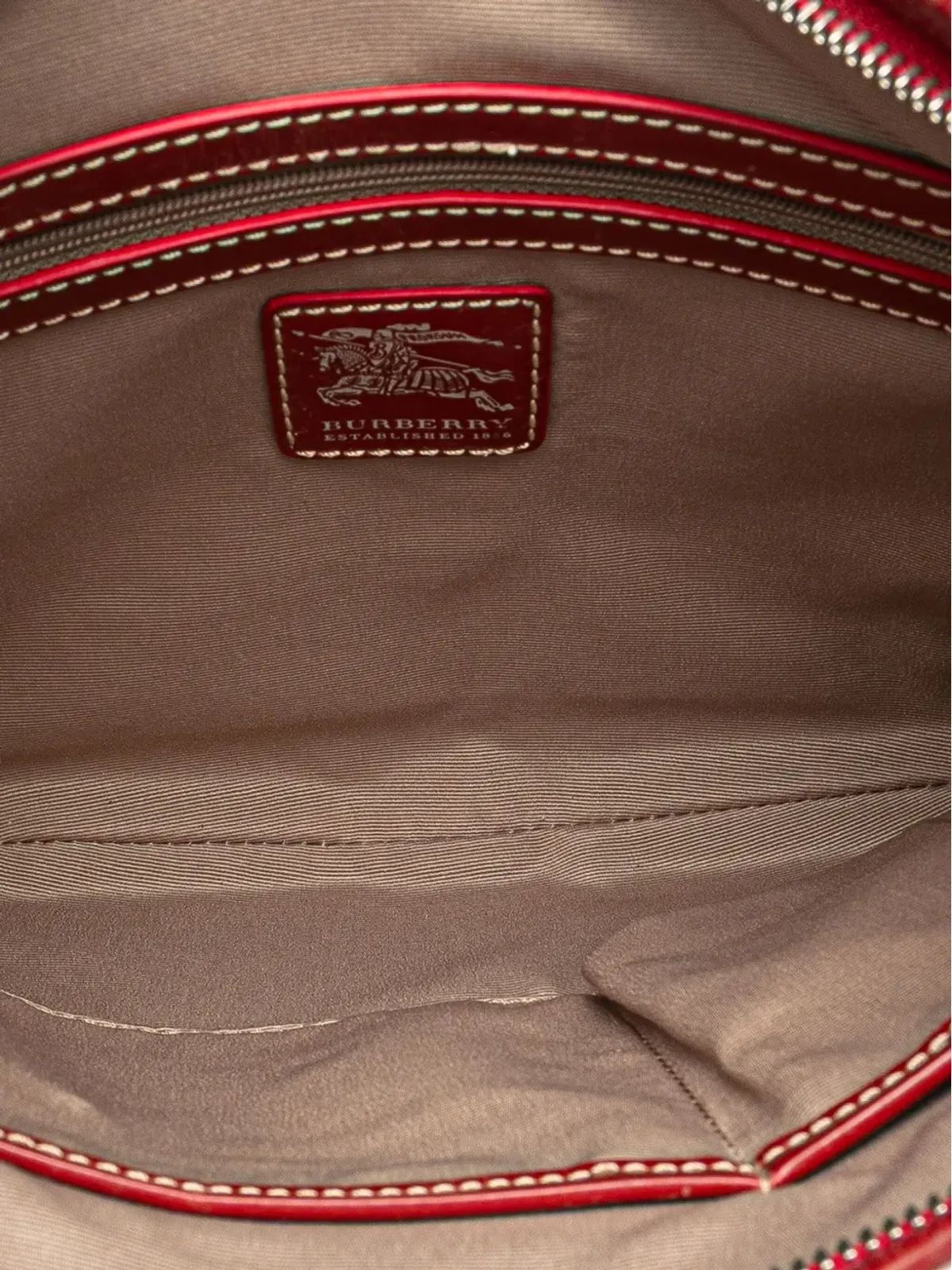 Burberry Pre-Owned Larkin ホーボーバッグ（コーテッドキャンバス×レザー） - 画像5